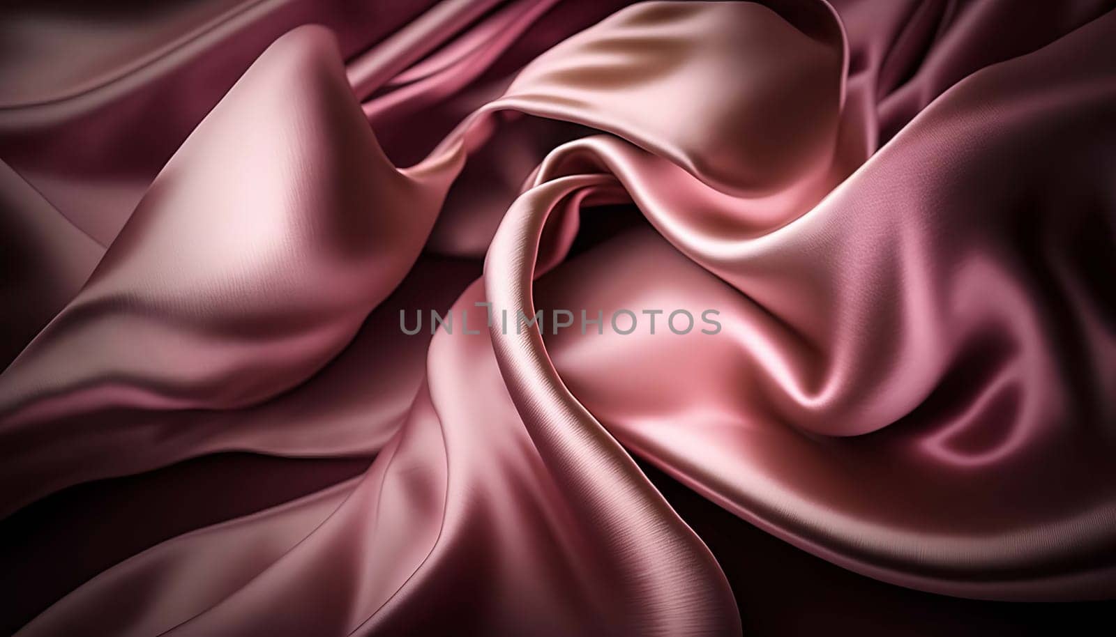 Silk fabric background texture. Generative AI,