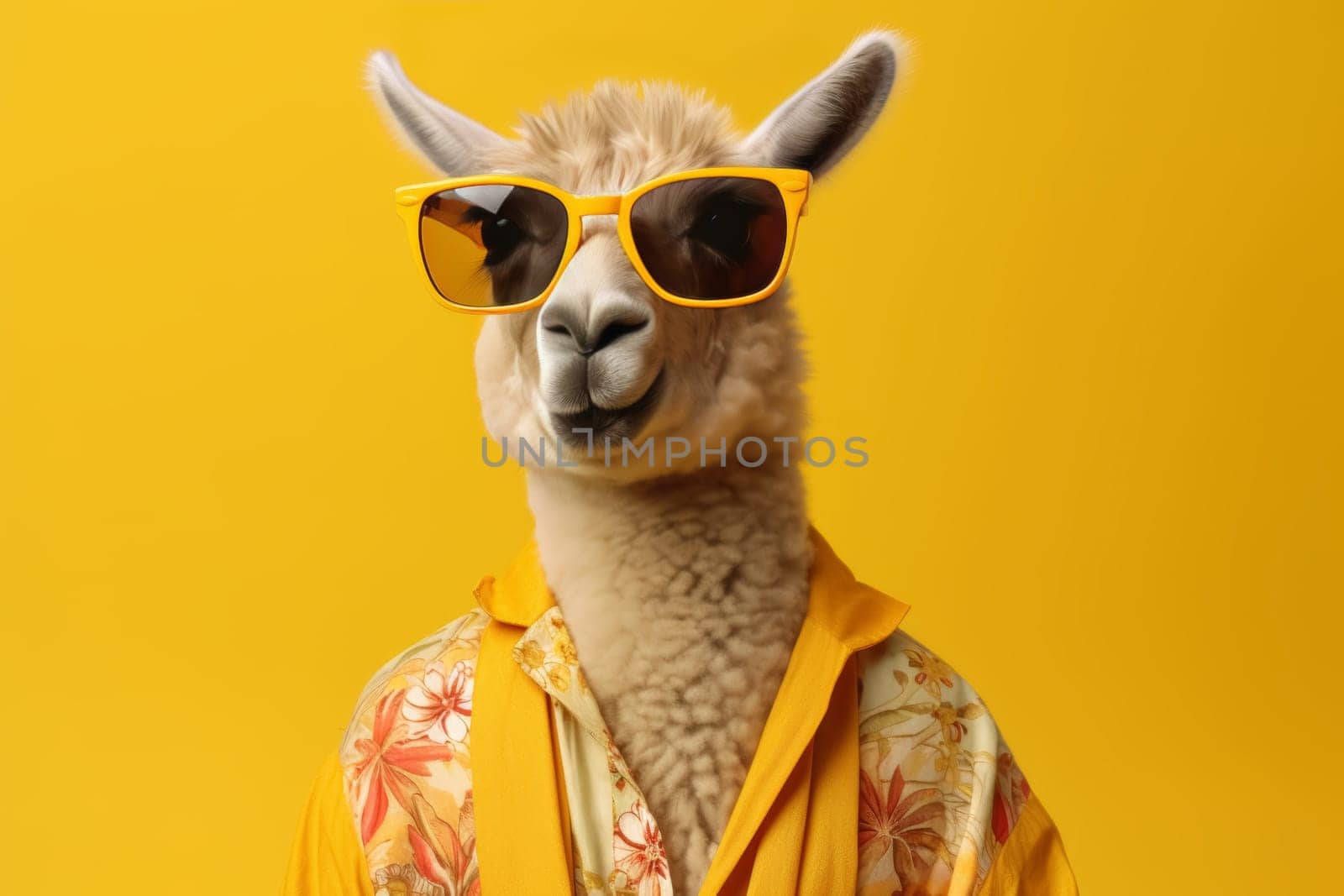 Cool Llama with Sunglasses by andreyz