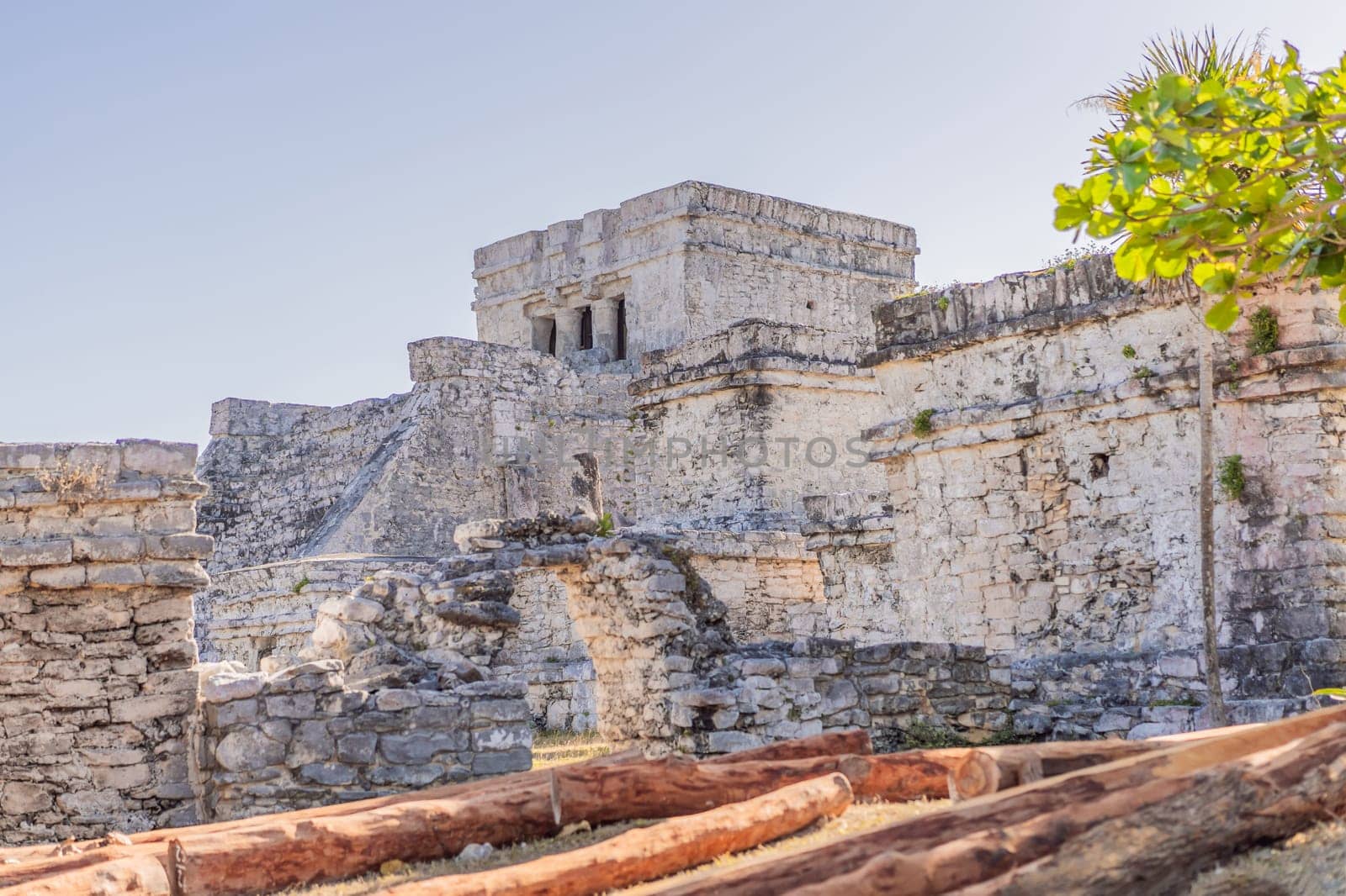 Beautiful archaeological site of the Mayan culture in Tulum, Mexico by galitskaya