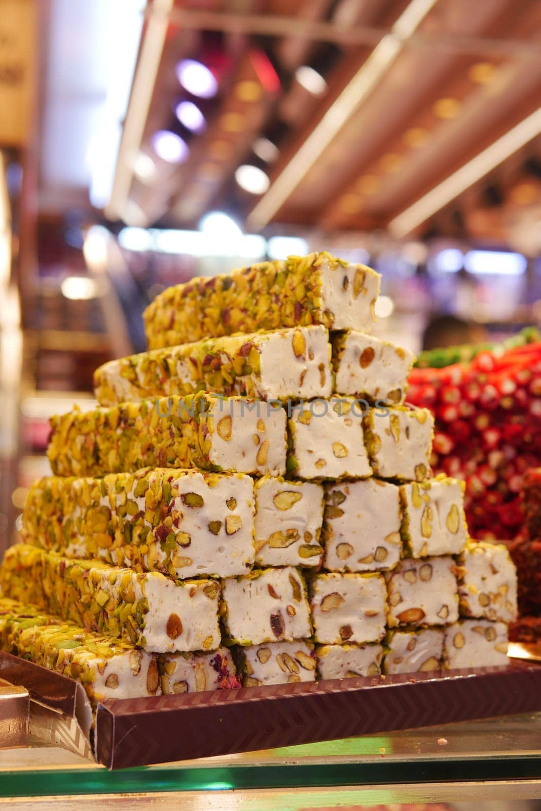 Turkish traditional sweet Turkish delight sold in the market by towfiq007