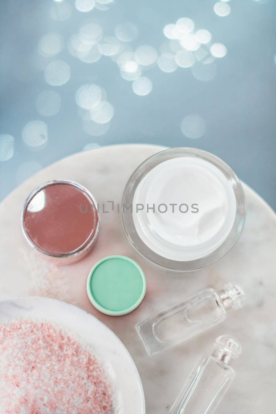 sea salt body scrub - beauty, spa and body care styled concept by Anneleven