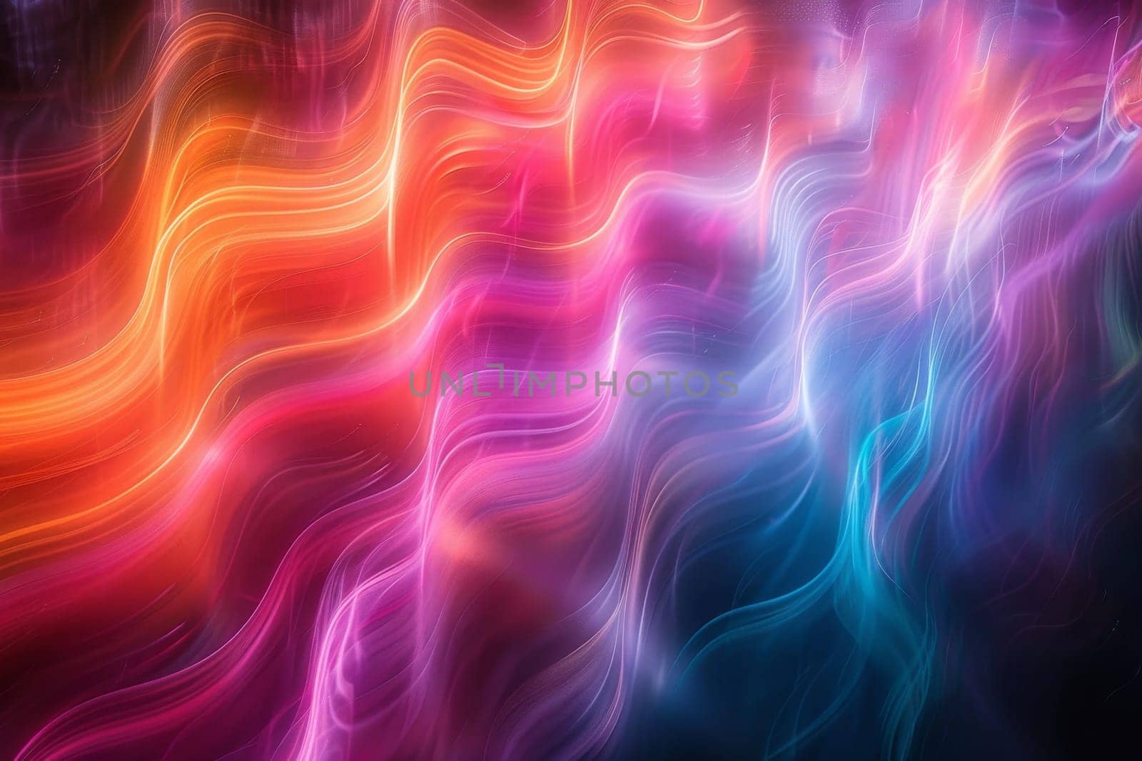 A colorful wave with a blue stripe. The colors are bright and vibrant, creating a sense of energy and excitement. The wave appears to be moving and flowing, giving the impression of motion and life