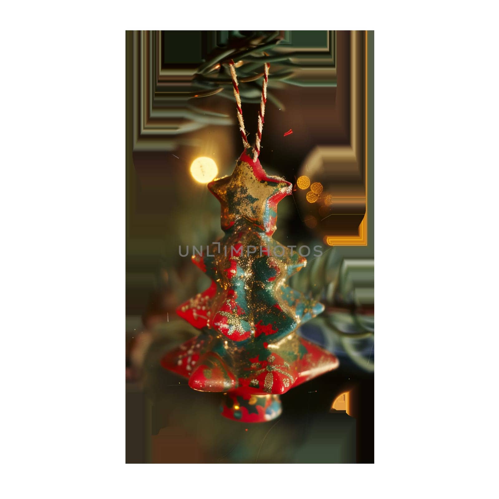 Christmas colorful tree toy old fashioned photo by Dustick