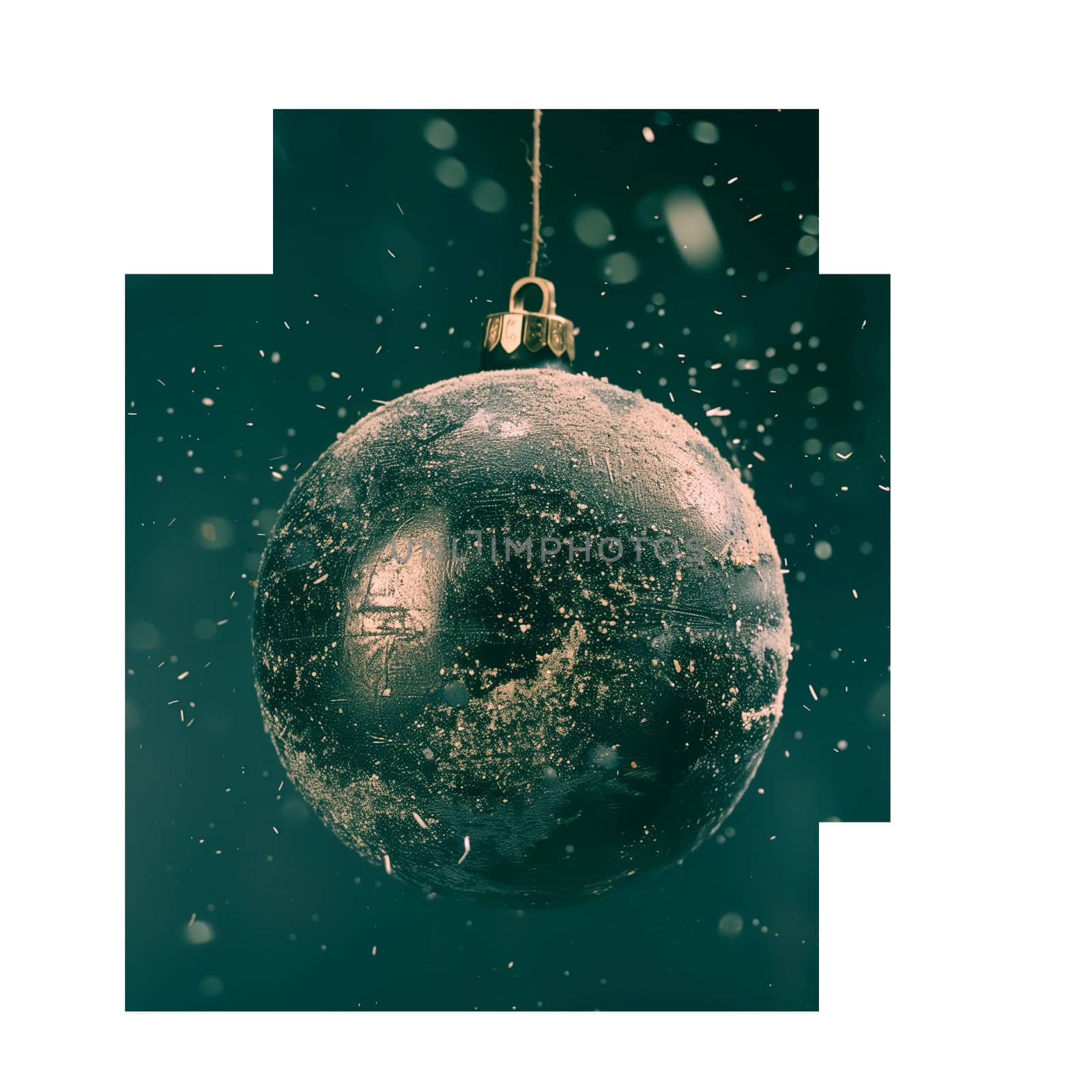 Christmas tree toy ball old fashioned ai generated photo