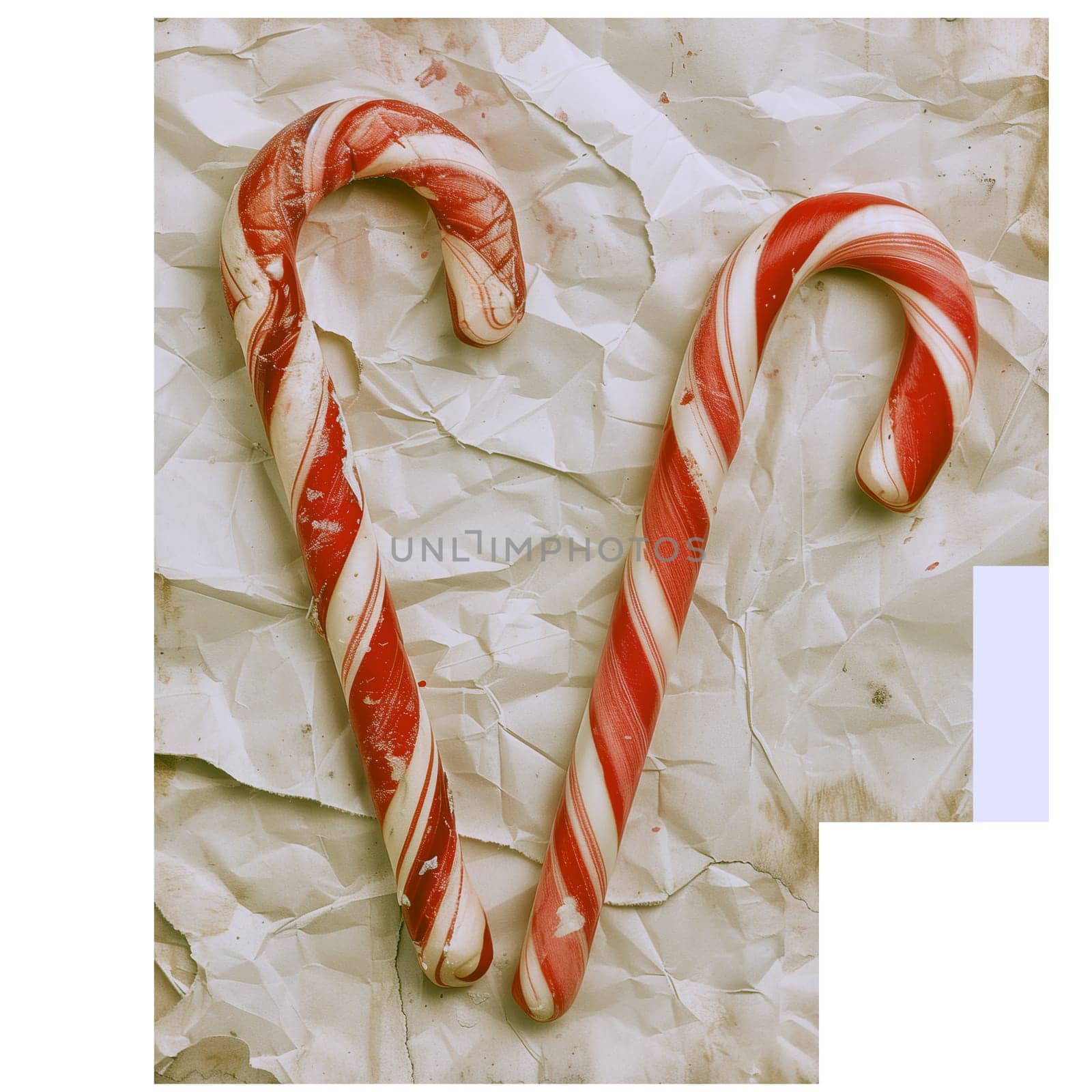 Christmas candy cane old fashioned ai generated photo