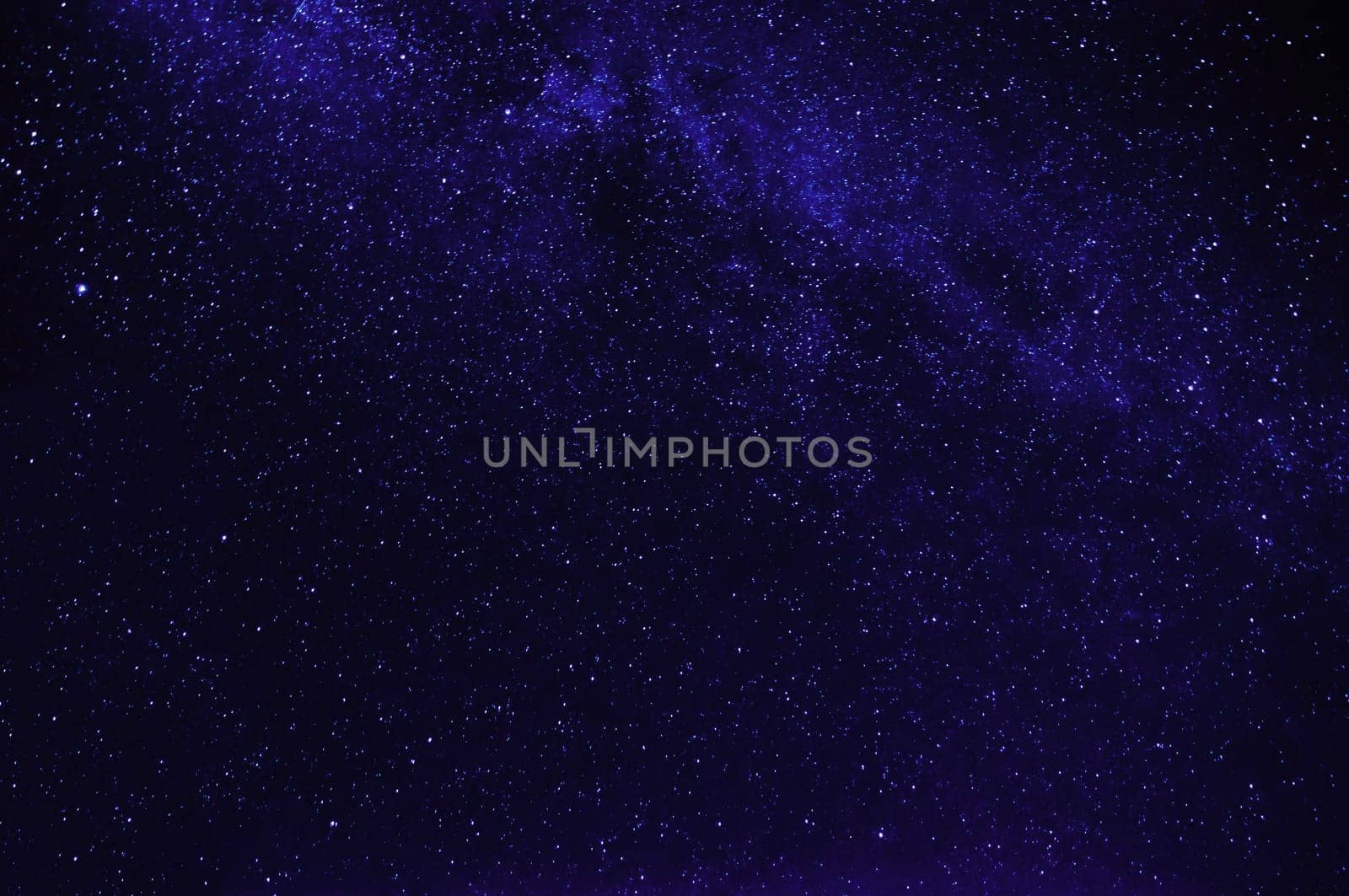 milky way with many stars shining on a dark night