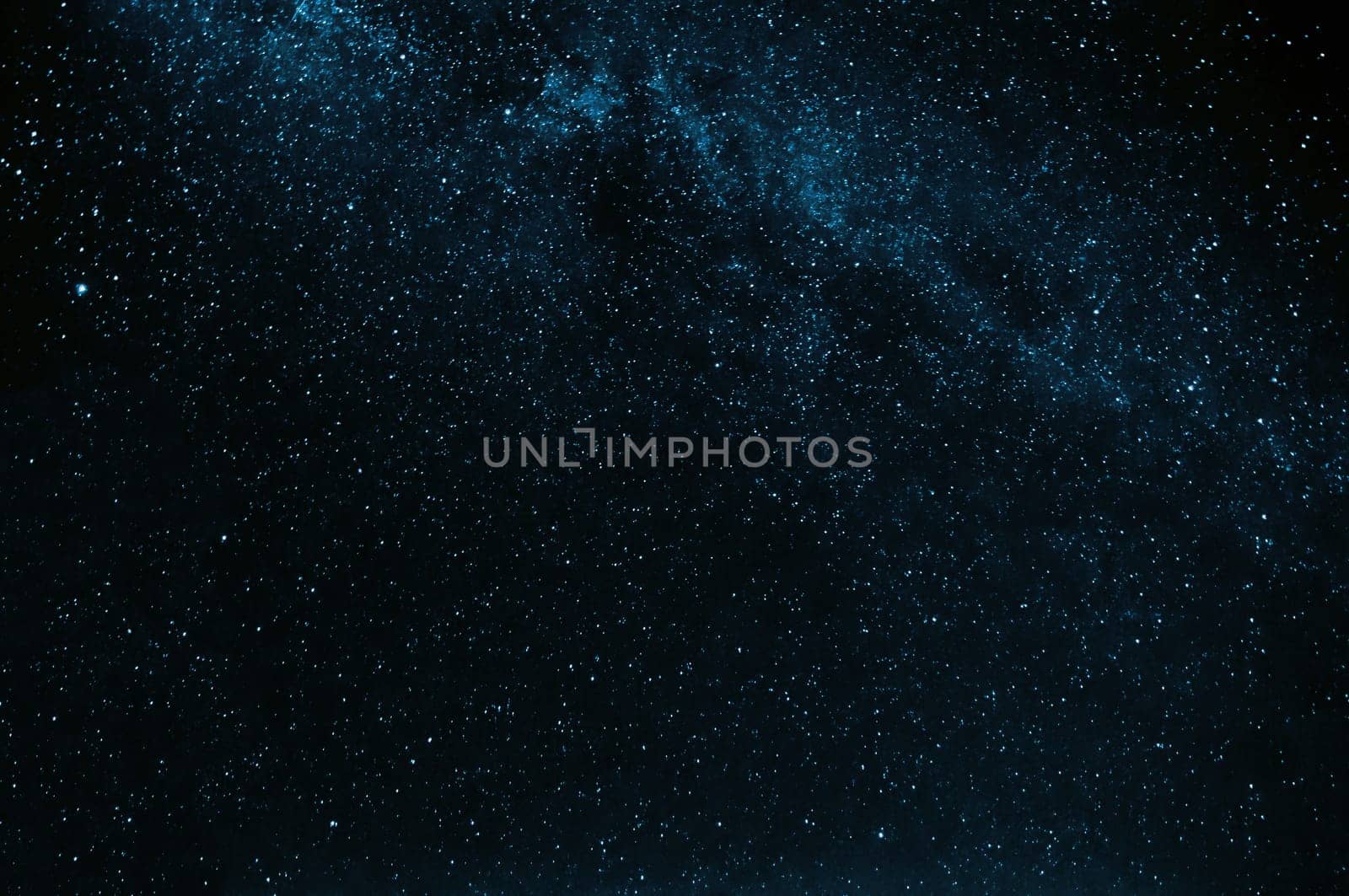 stars on the night dark blue starry sky with the milky way