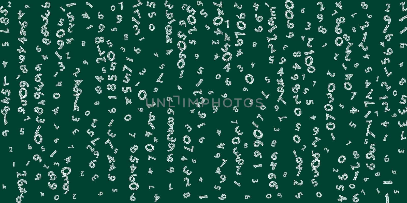 Scattered letters of latin alphabet. Colorful by beginagain