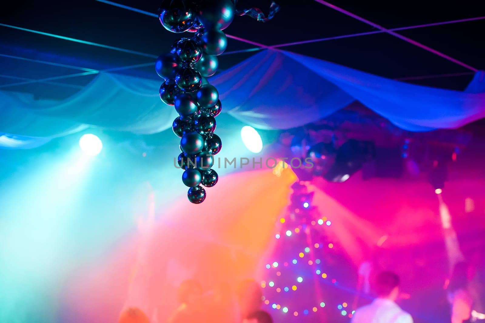 abstract bright multicolored blurred background with bokeh