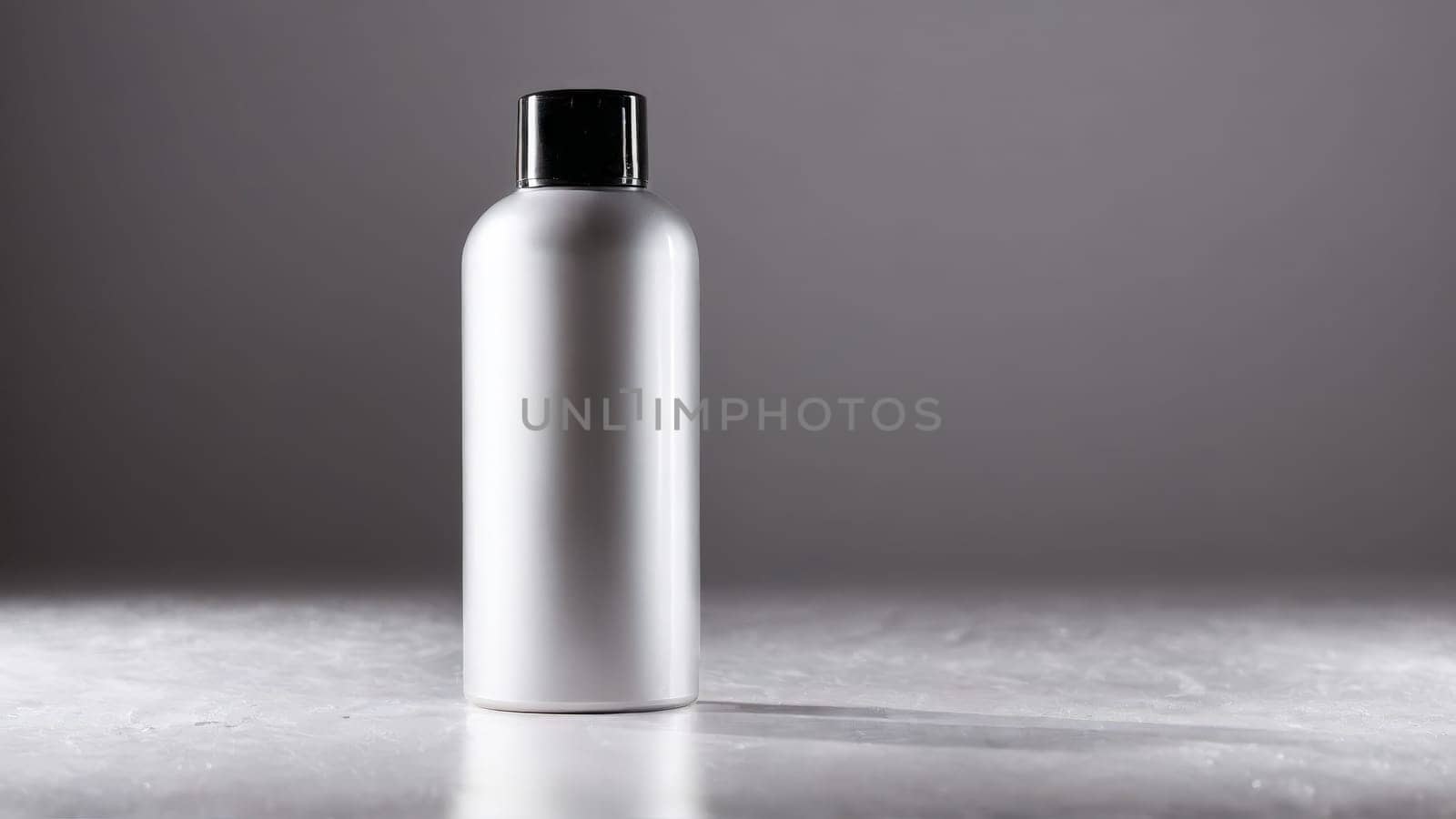 Beaty and healthcare object mockup on studio backdrop