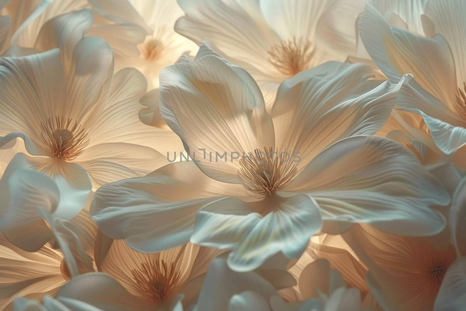 A close up of a bunch of white flowers by itchaznong