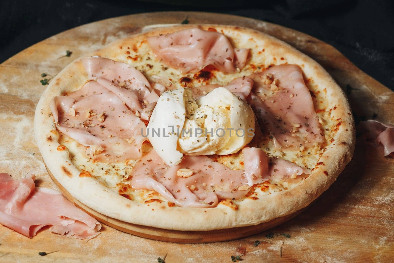 The Ultimate Ham and Cheese Pizza Delight by Miron