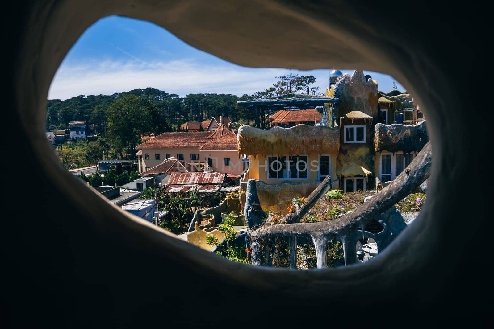 DA LAT, VIETNAM - MARCH 9, 2017: Hang Nga guesthouse, popularly known as the Crazy House. It is designed and constructed by Vietnamese woman architect Dang Viet Nga, in Dalat, Vietnam