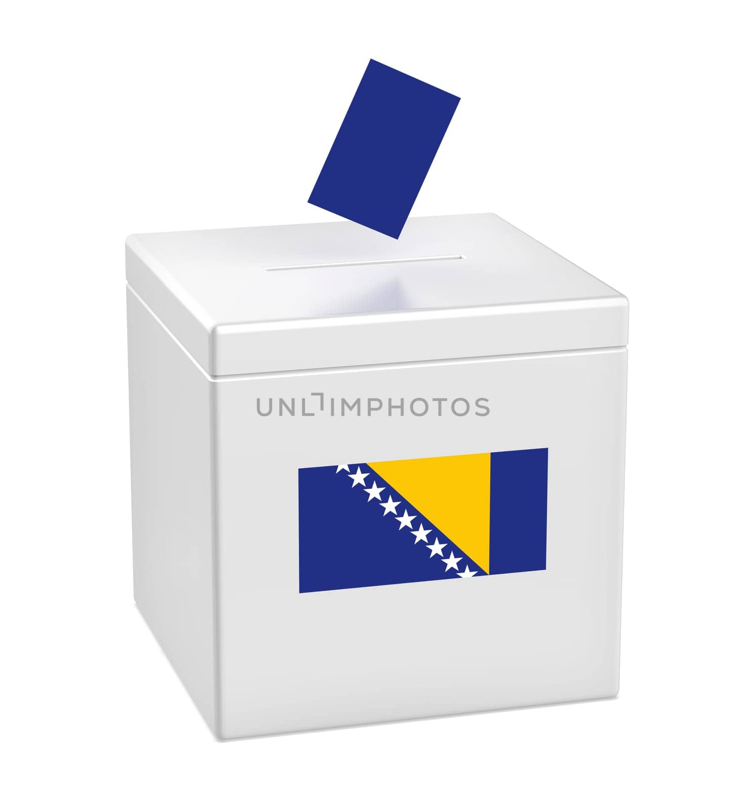 Ballot box with the flag of Bosnia and Herzegovina
 by magraphics