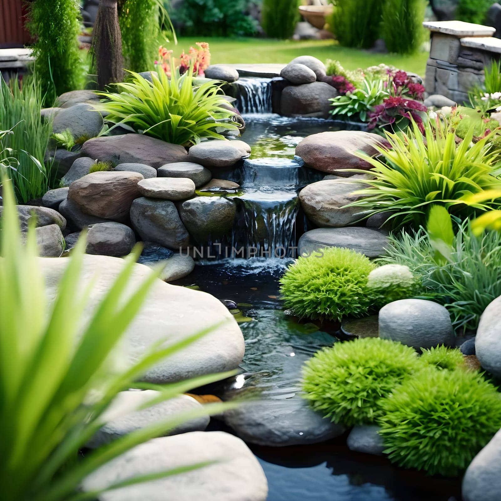 Summer Sanctuary: Luxury Backyard Retreat with Water Features by Petrichor