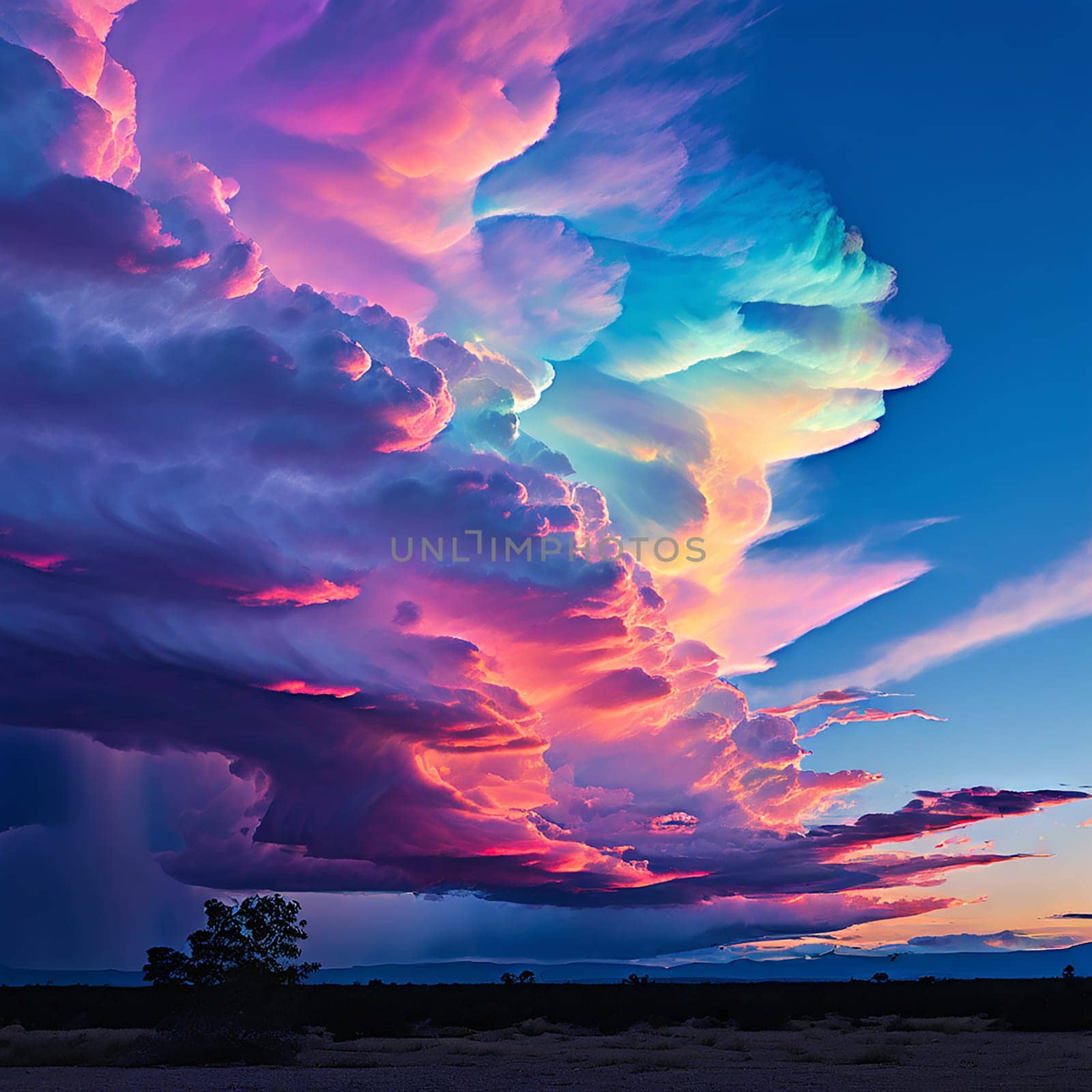 Iridescent Elegance: Exploring the Enchantment of Rainbow Clouds