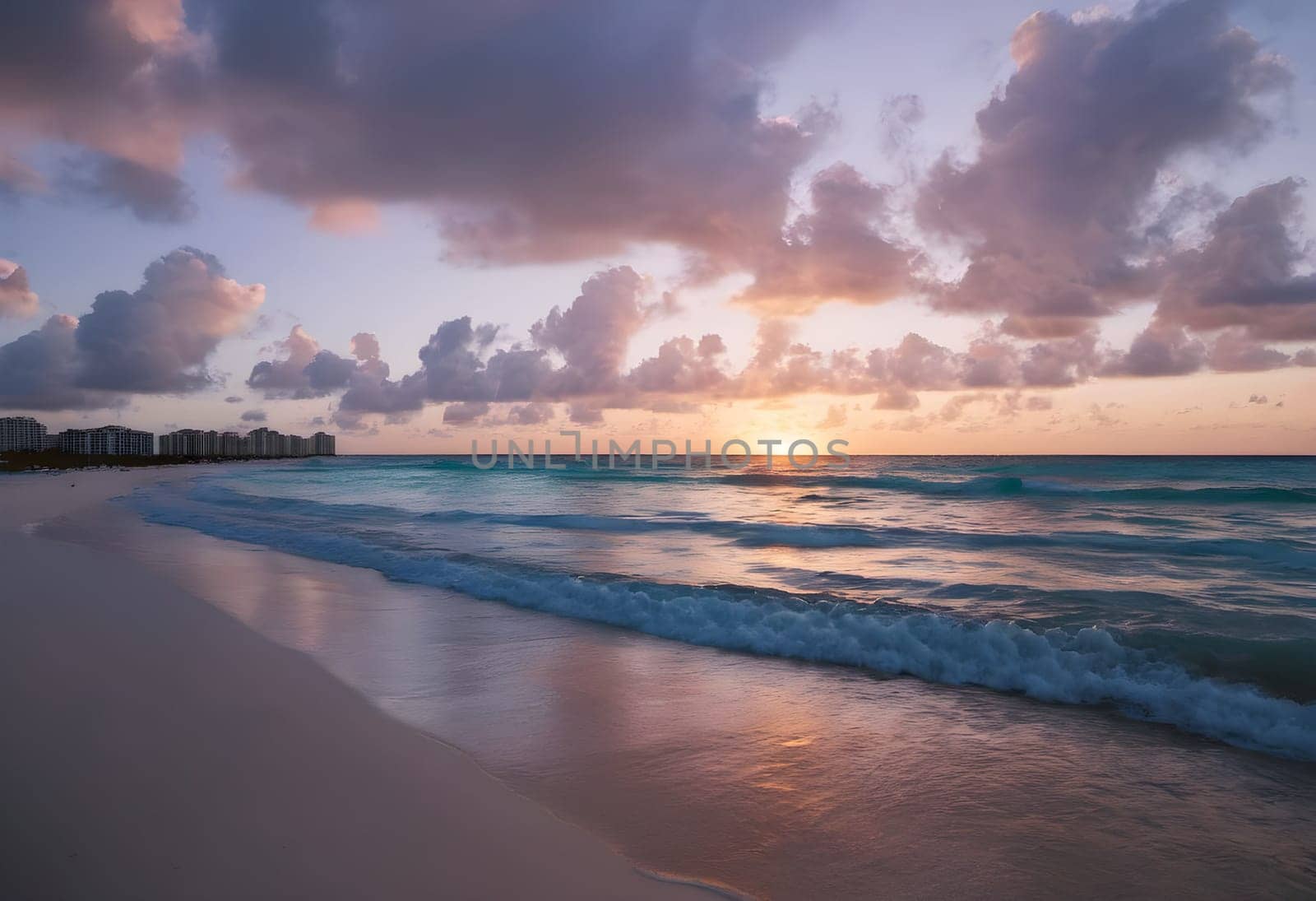 Coastal Tranquility: Sunset Panorama and Sunrise Over the Sea