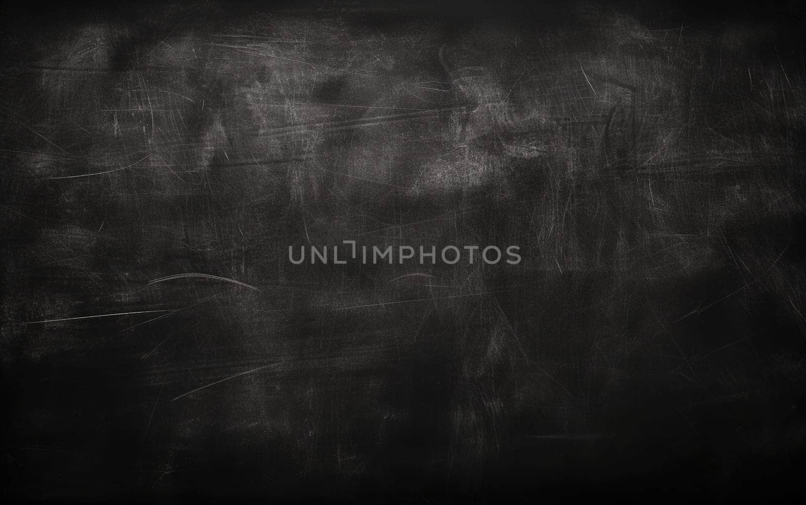 A textured blackboard filled with scratches and marks, capturing the essence of a well-used educational tool, perfect for backgrounds and artistic overlays. Generative AI. by creativebird