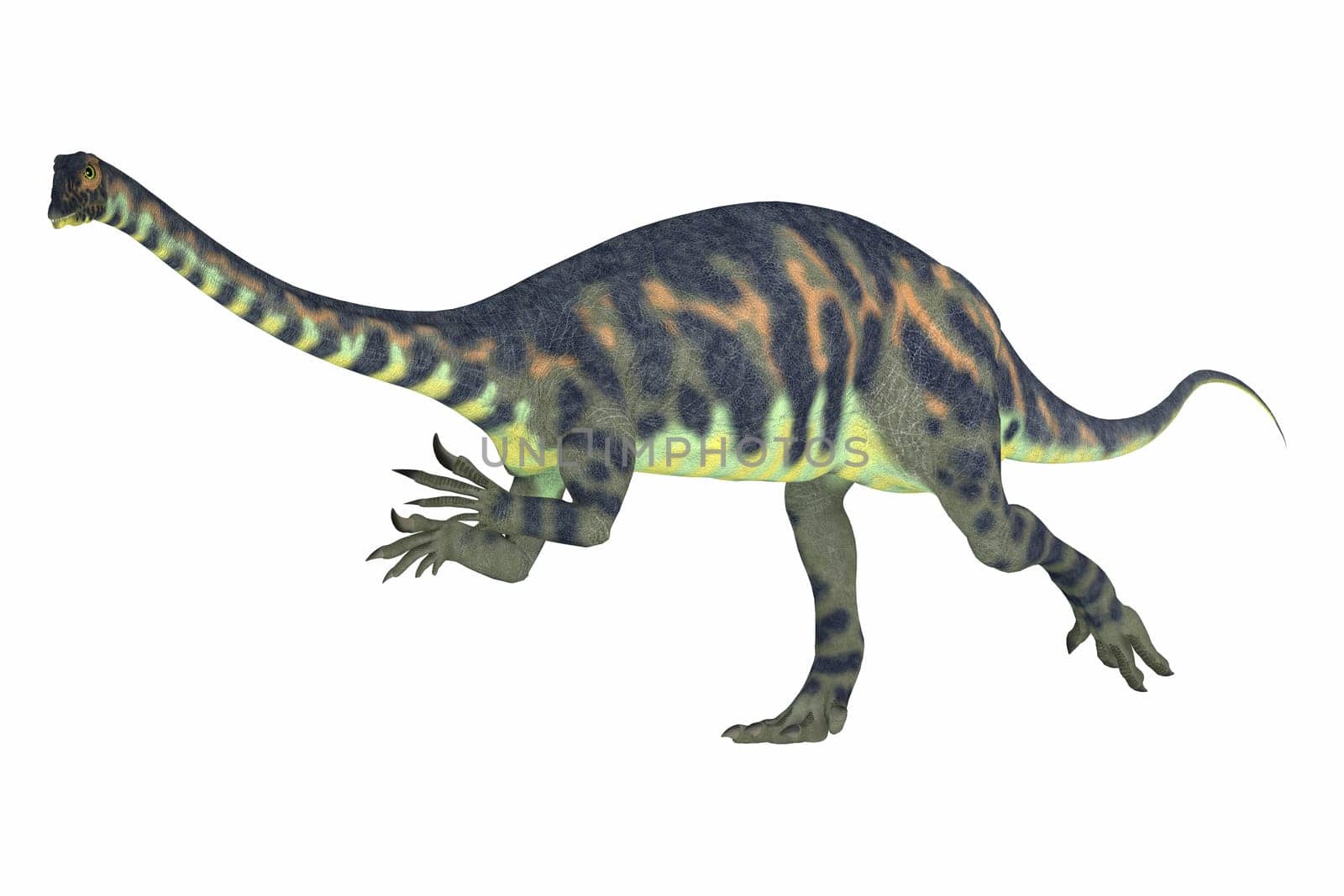Massospondylus Dinosaur Running by Catmando