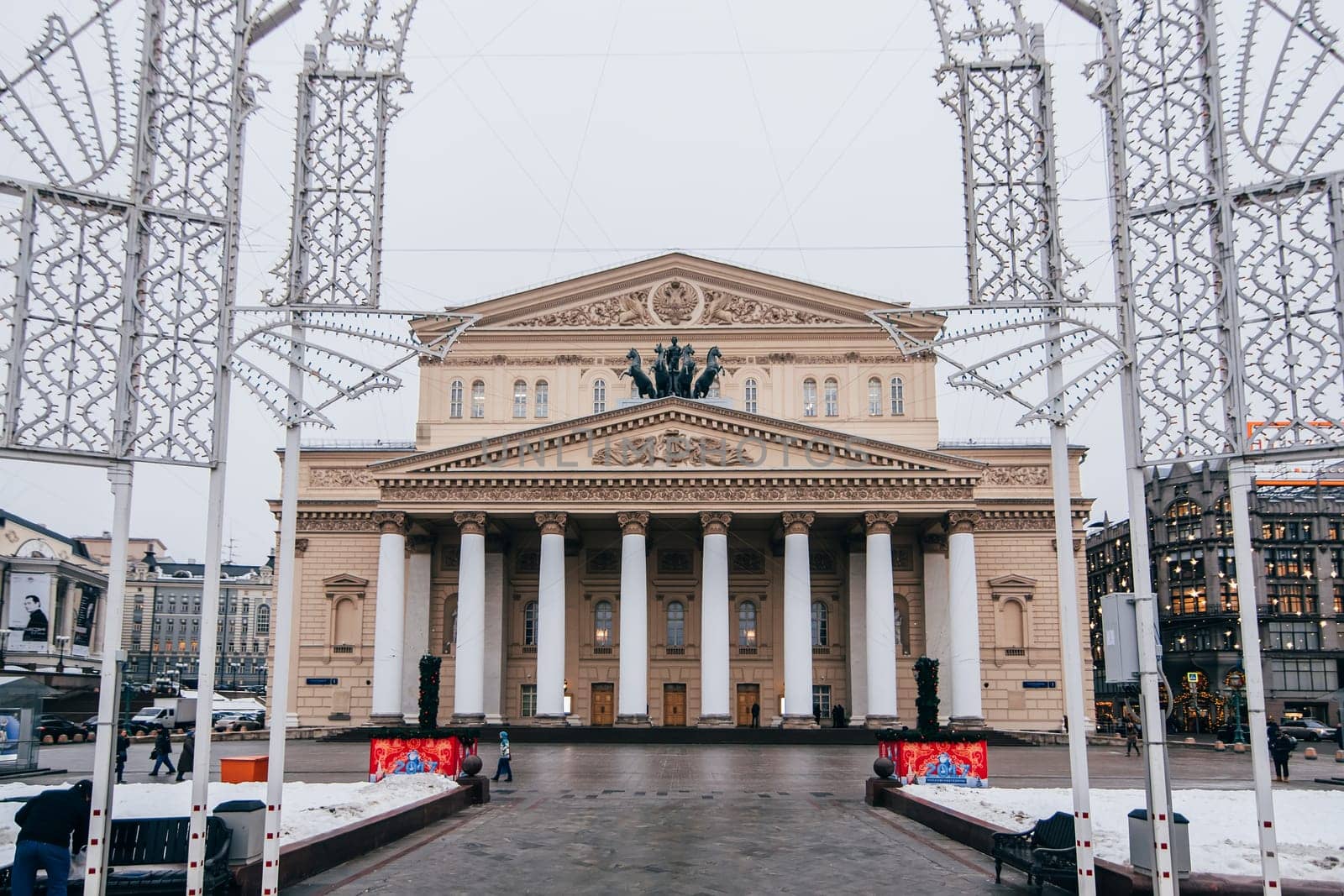 MOSCOW, RUSSIA - DECEMBER 23, 2016: Moscow Bolshoi Theatre or Big Theatre in Russia.