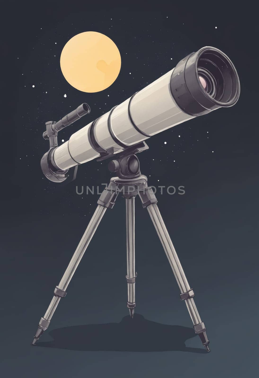 Celestial Gazing: Artistic Telescope Poised for Starry Discovery by Andre1ns