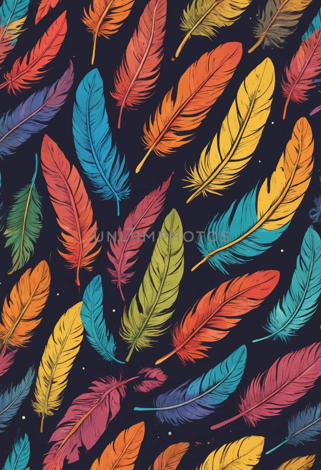 Feather Ensemble: A Digital Illustration of Quills by Andre1ns