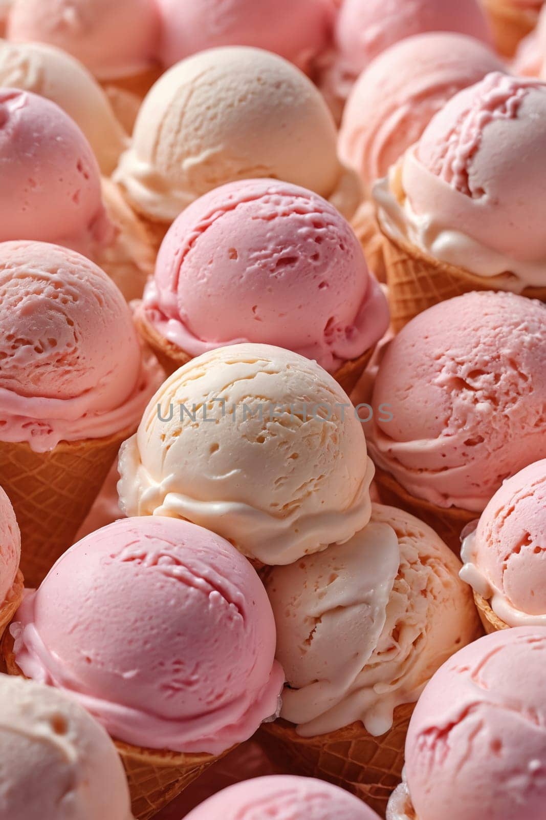 Delight in summer with these three delicious ice cream cones.