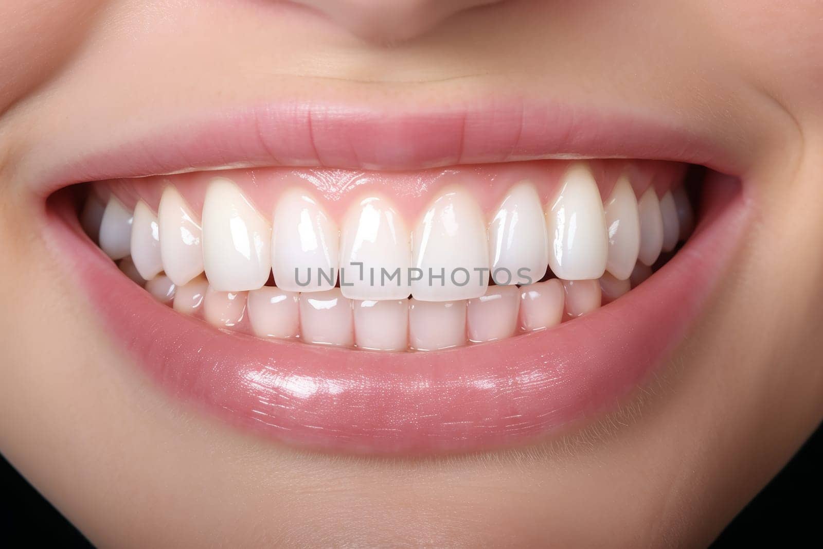 A close-up portrait that captures the radiant smile of an individual with professionally whitened teeth, symbolizing dental health and confidence