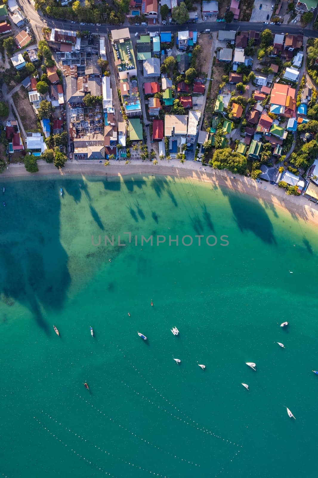 Aerial view of Ao Yon beach in Phuket, Thailand, south east asia