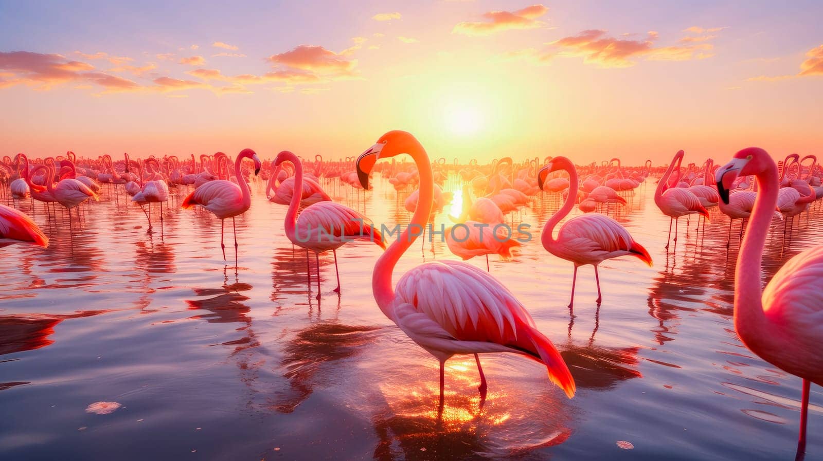Africa. Kenya. Lake Nakuru. Flamingo. Flock of flamingos. The nature of Kenya. Birds of Africa. by Alla_Yurtayeva