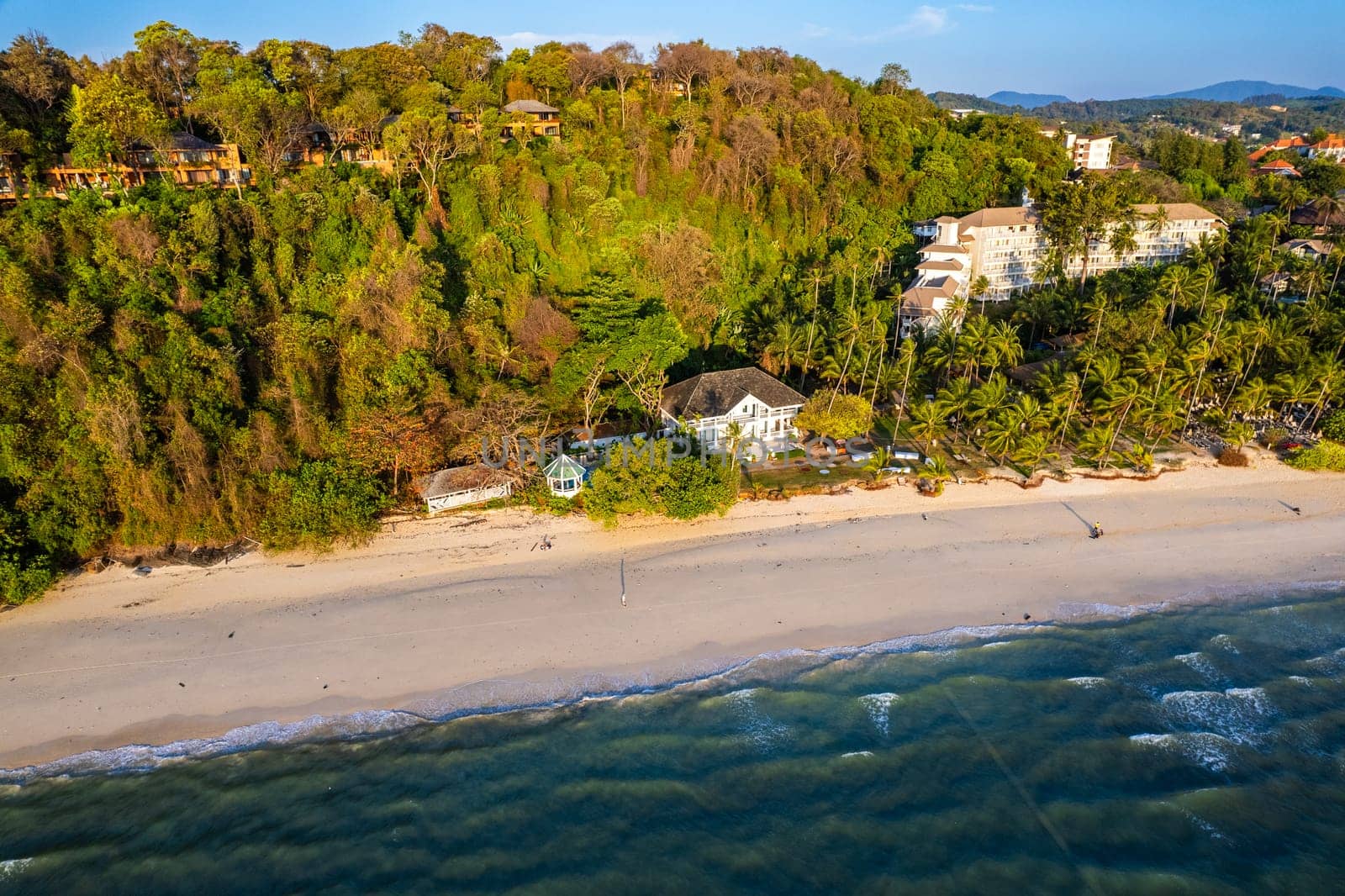 Aerial view of Panwa beach in Phuket, Thailand by worldpitou