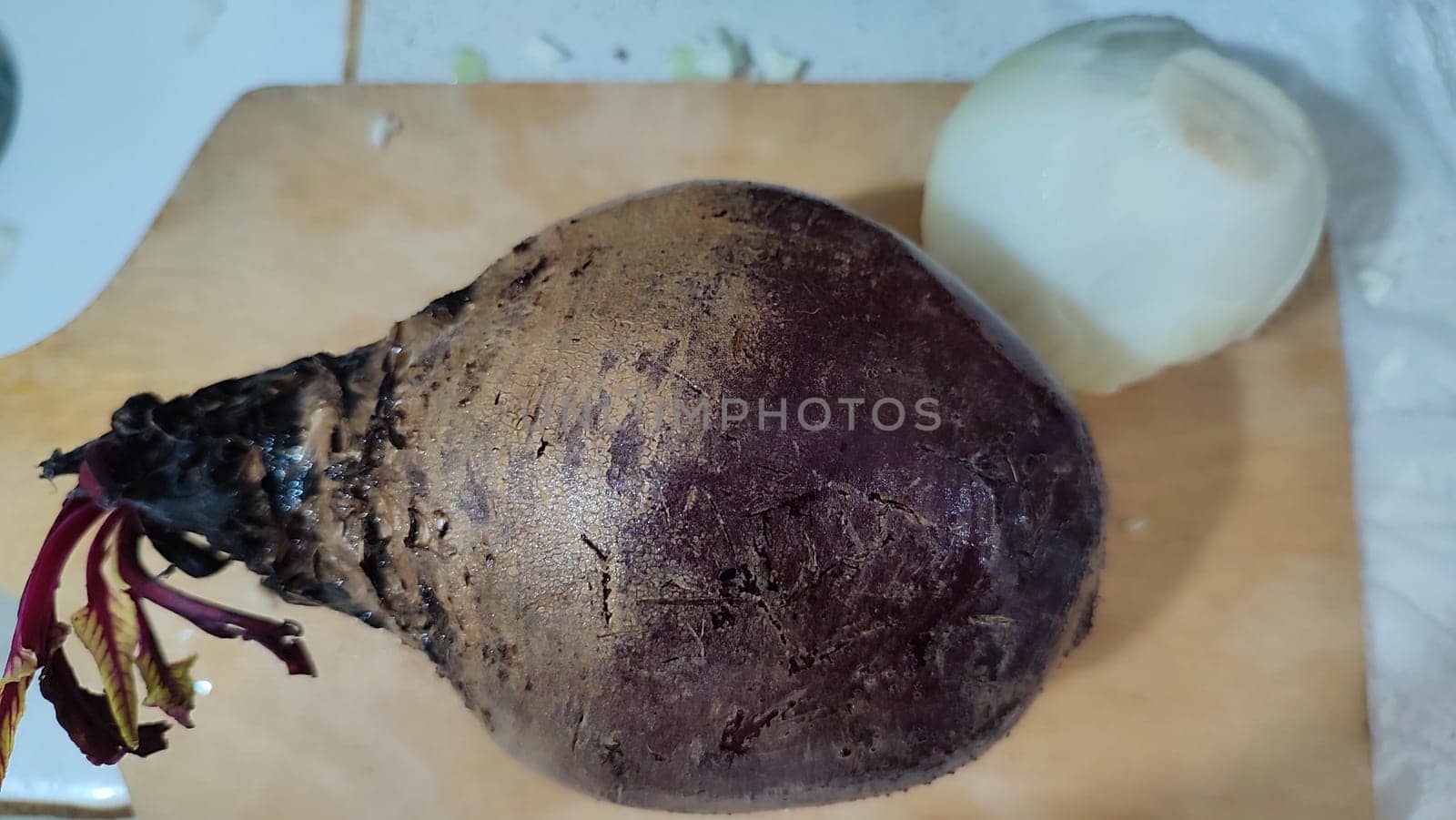 raw beets and onions, vegetables food on the table, cooking kitchen. High quality photo