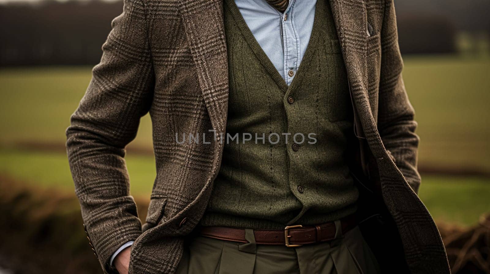 Menswear autumn winter clothing and tweed accessory collection in the English countryside, man fashion style, classic gentleman look inspiration