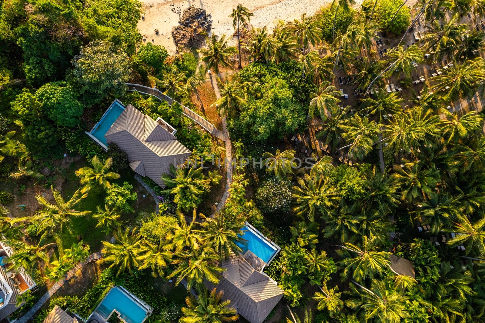 Aerial view of Panwa beach in Phuket, Thailand by worldpitou