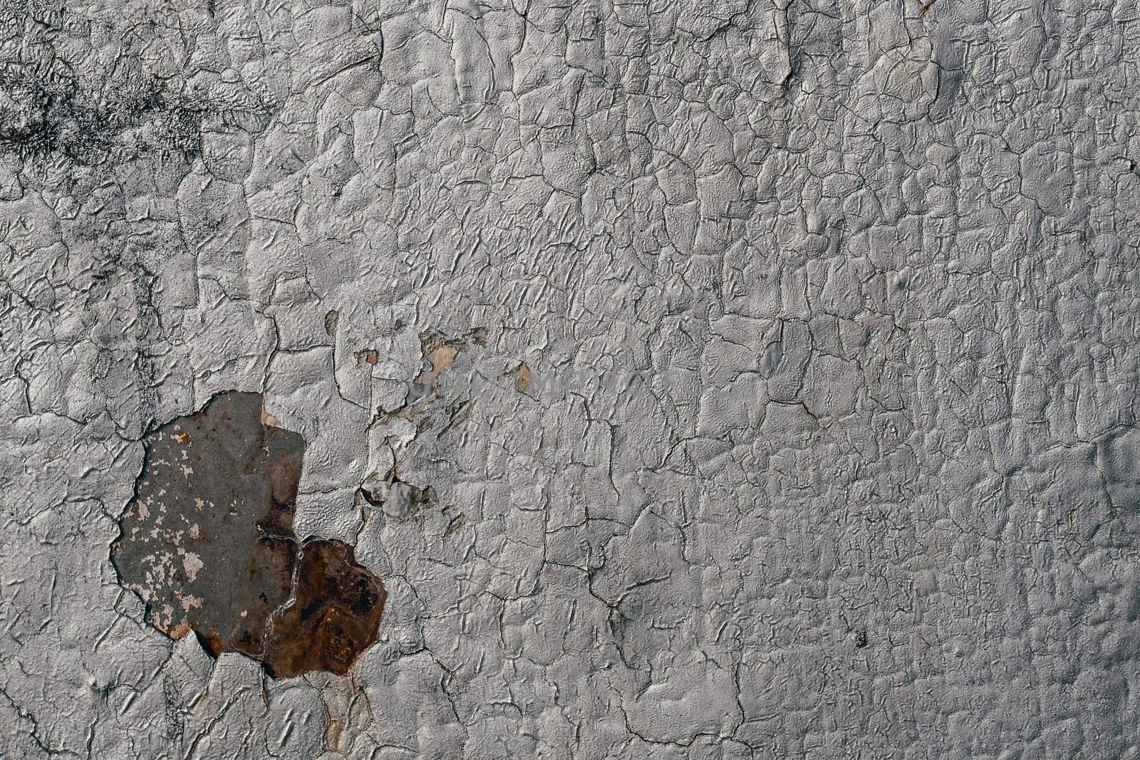 metal texture with cracks with exfoliating paint with scratches