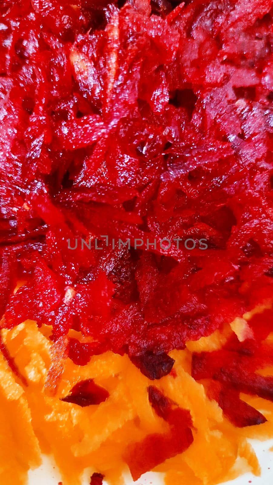 grated beets and carrots, background food vegetables by Ply