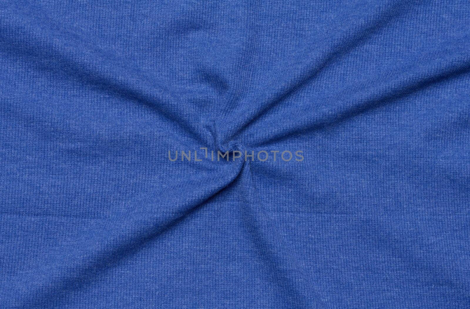 Blue knitted fabric for tailoring, full frame