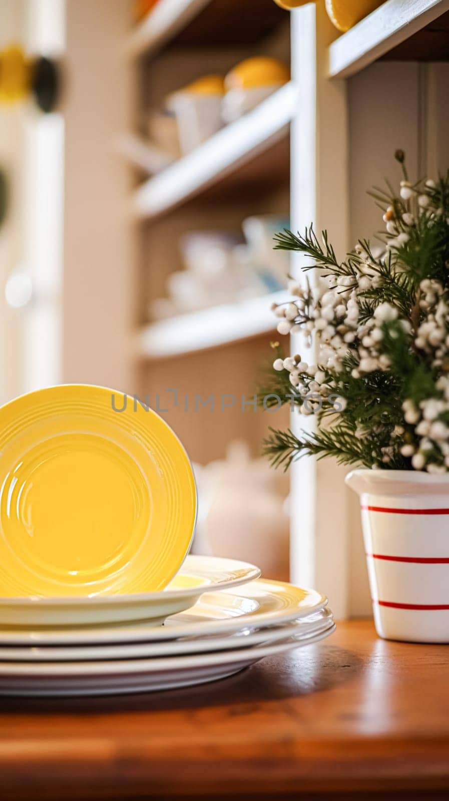 Dishware and crockery set for winter holiday family dinner, Christmas homeware decor for holidays in the English country house, gift set and home styling inspiration