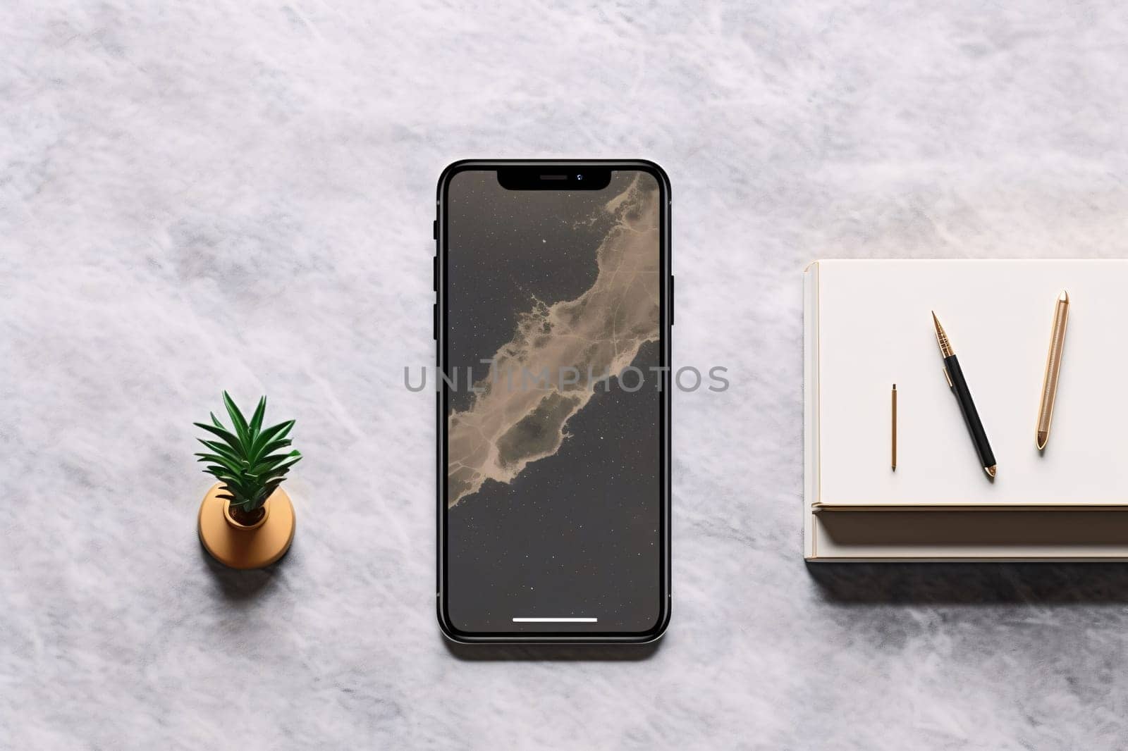 Smartphone with the map of Vietnam on the screen. Mock up by ThemesS