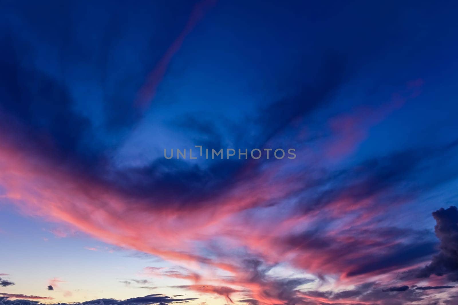 Beautiful winter sunset in Cyprus. Orange colors 1 by Mixa74