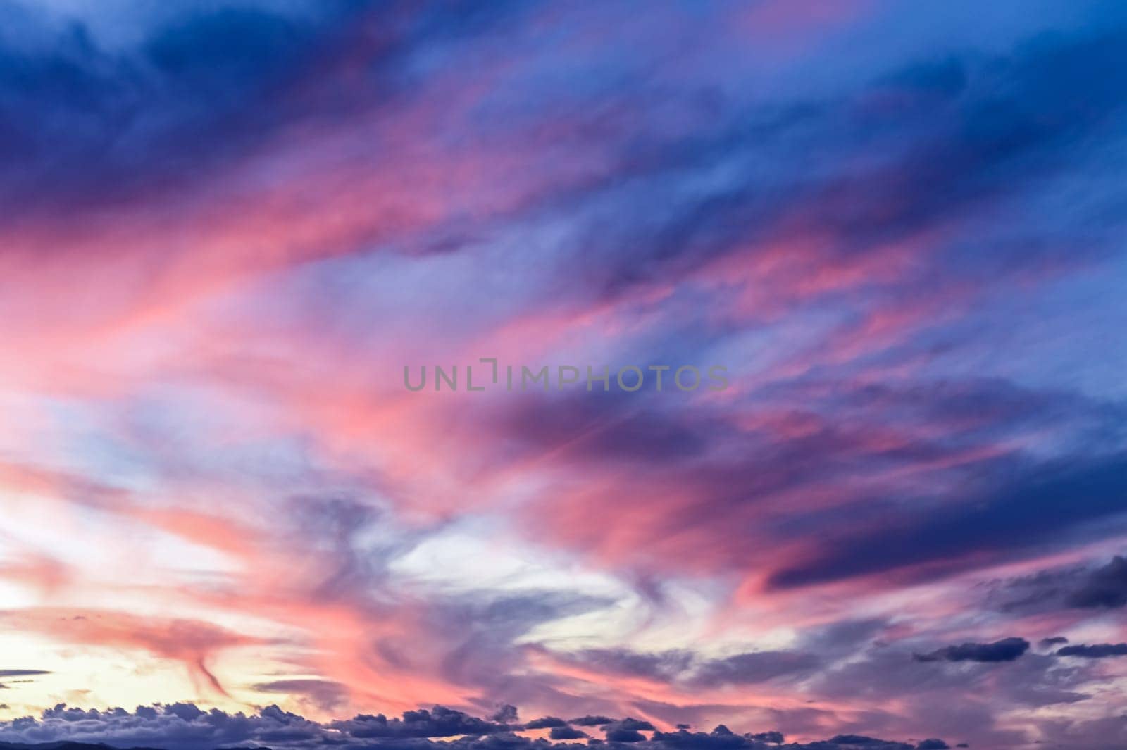 Sunset dramatic sky in Cyprus in winter 3