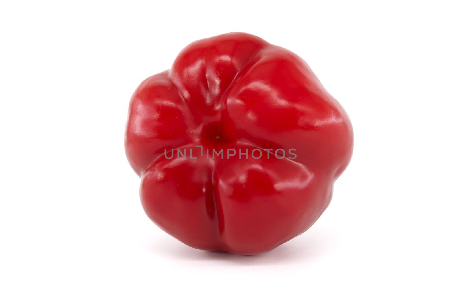 Red bell pepper isolated on white background by NetPix