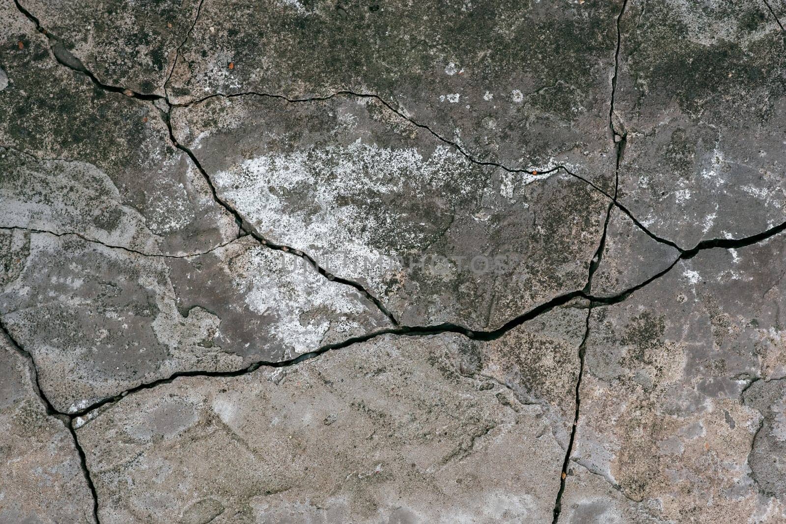 texture of old concrete with cracks close-up