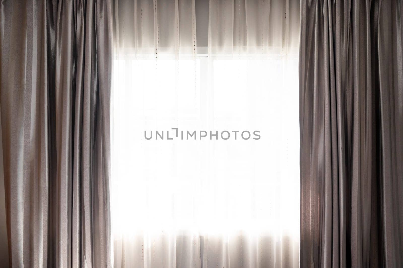 purple brown window curtains transparent white underwear by sarayut_thaneerat