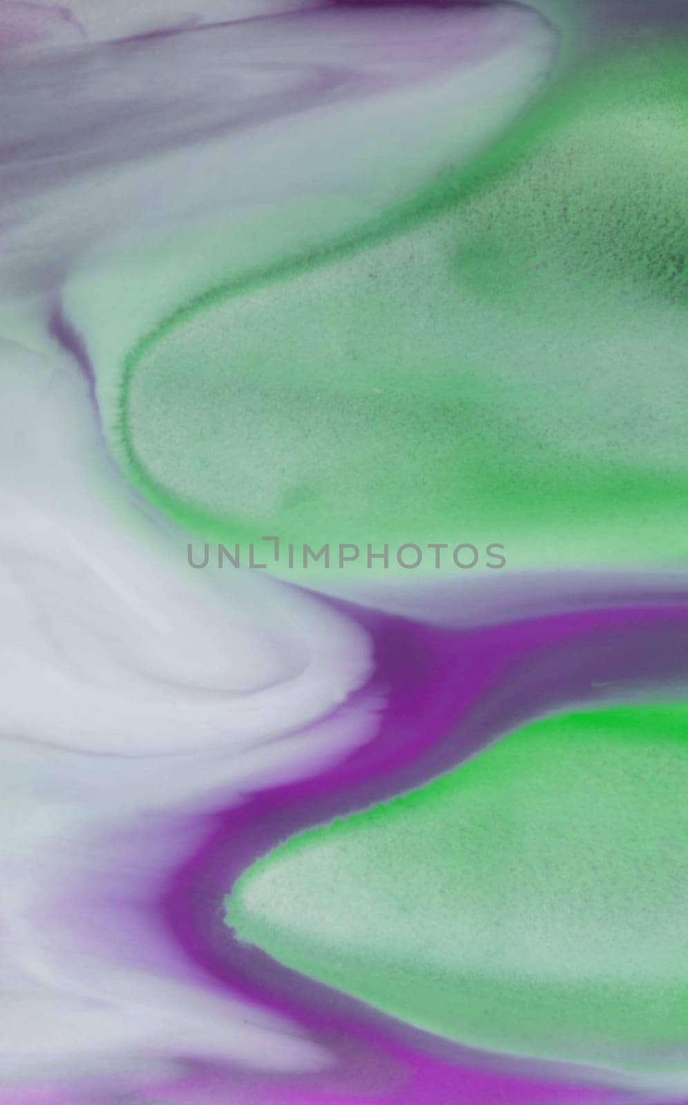 Abstract fluid acrylic painting. Marbled blue abstract background. Liquid marble pattern. Hand painted background with mixed liquid red, blue and green paints. Modern art.