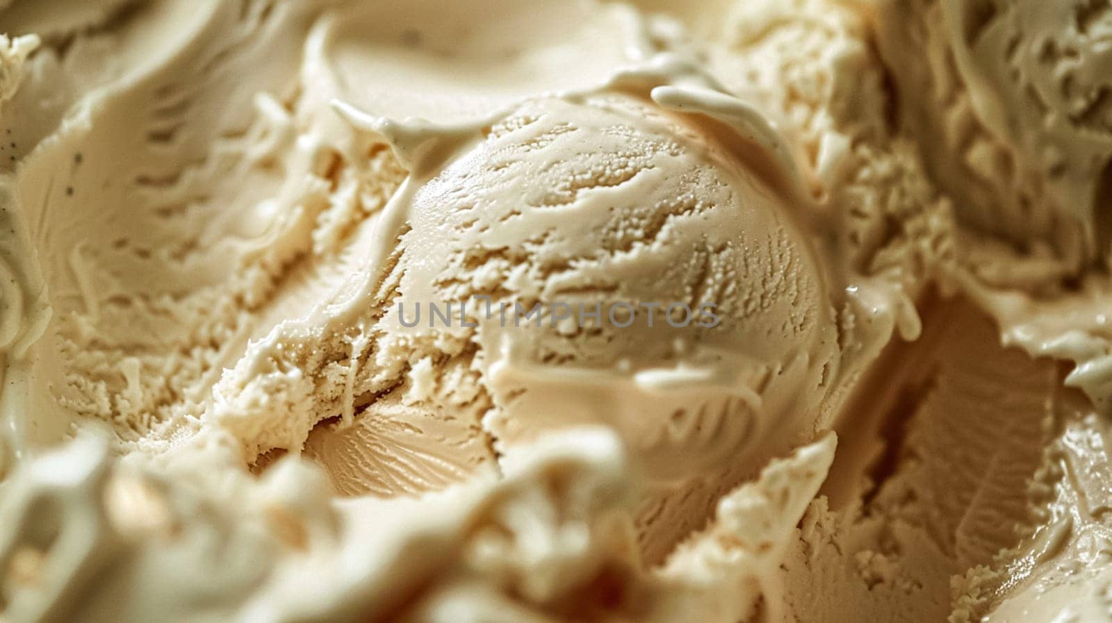 Ice cream commercial, macro food texture background by Anneleven