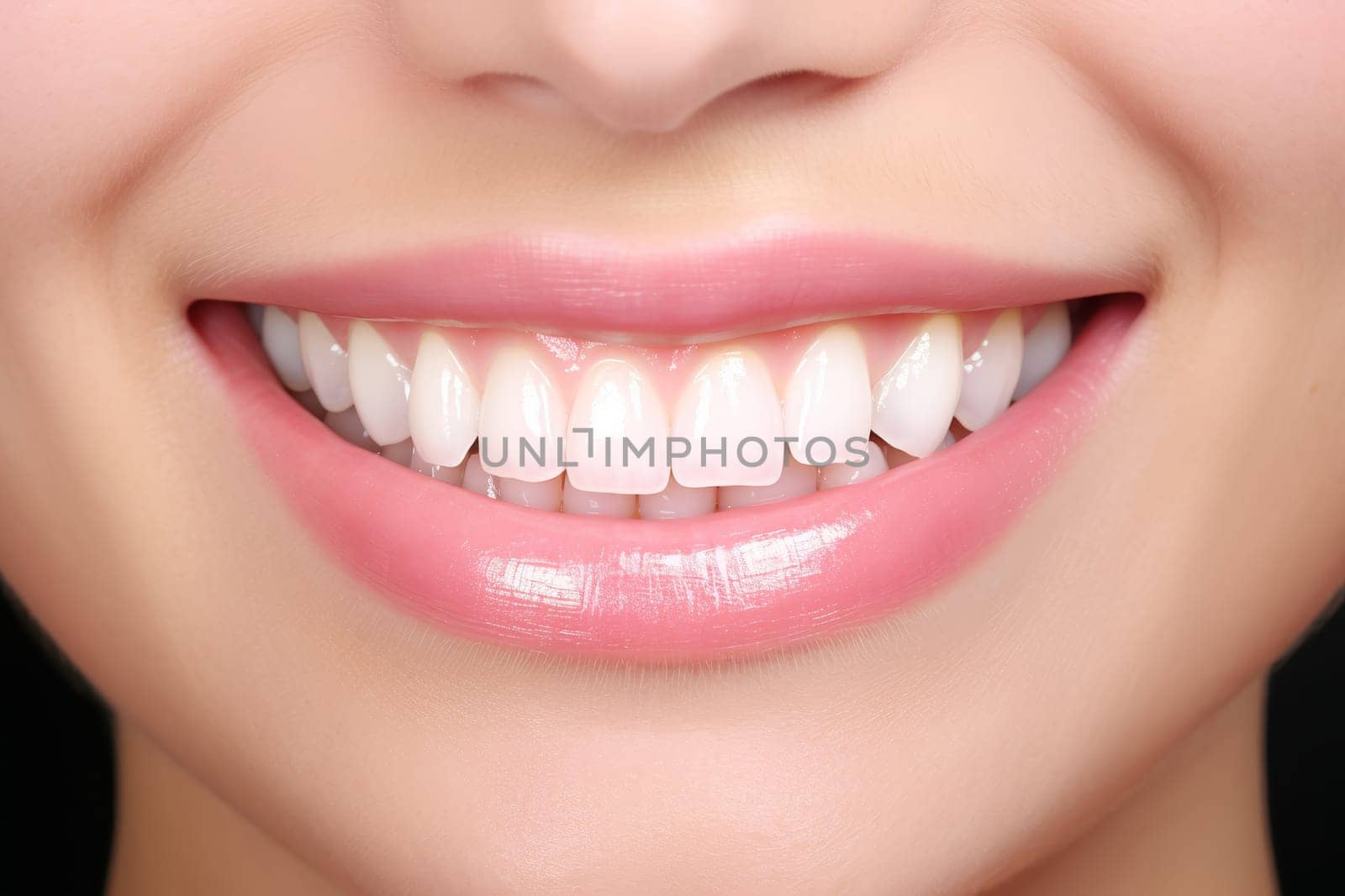 A close-up portrait that captures the radiant smile of an individual with professionally whitened teeth, symbolizing dental health and confidence