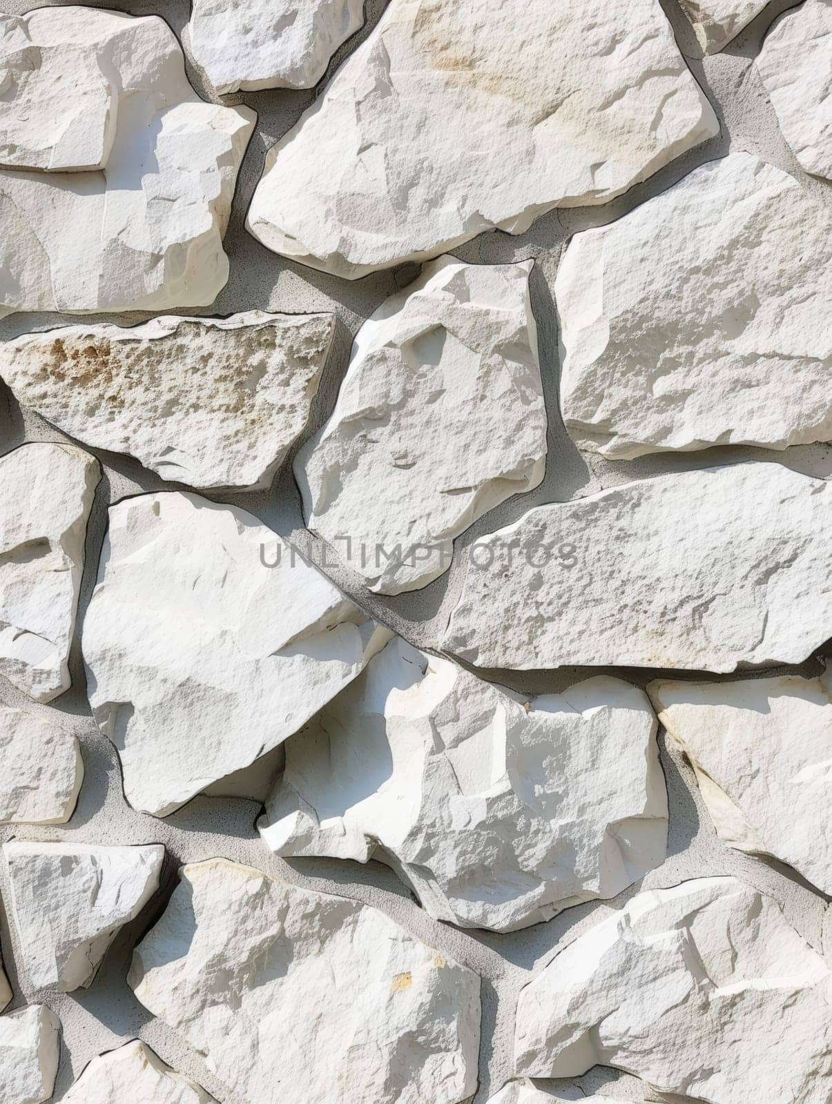 Detailed image of a white stone surface with natural cracks and a textured finish