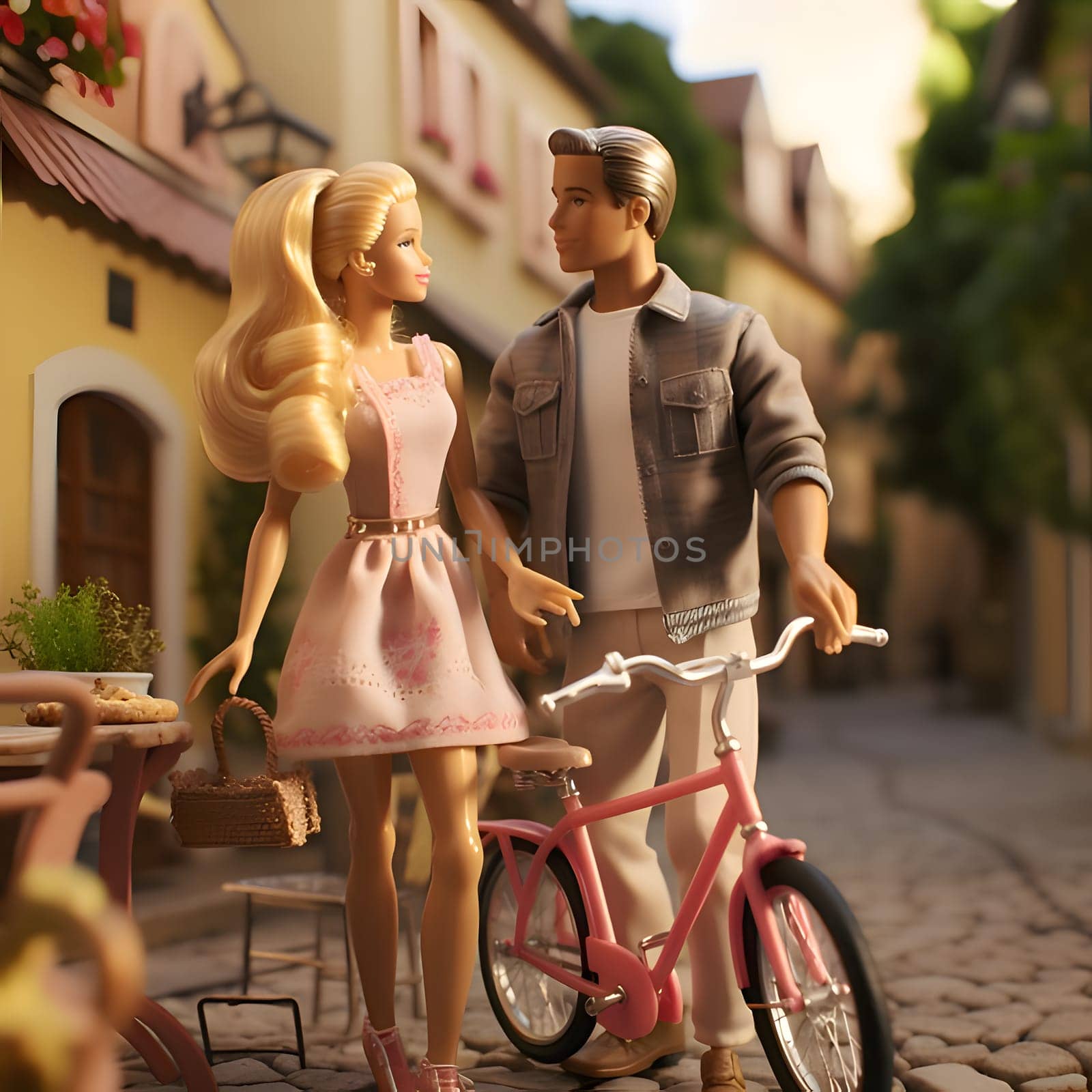 Barbie and Ken go on a delightful bike trip, exploring the scenic beauty around them.