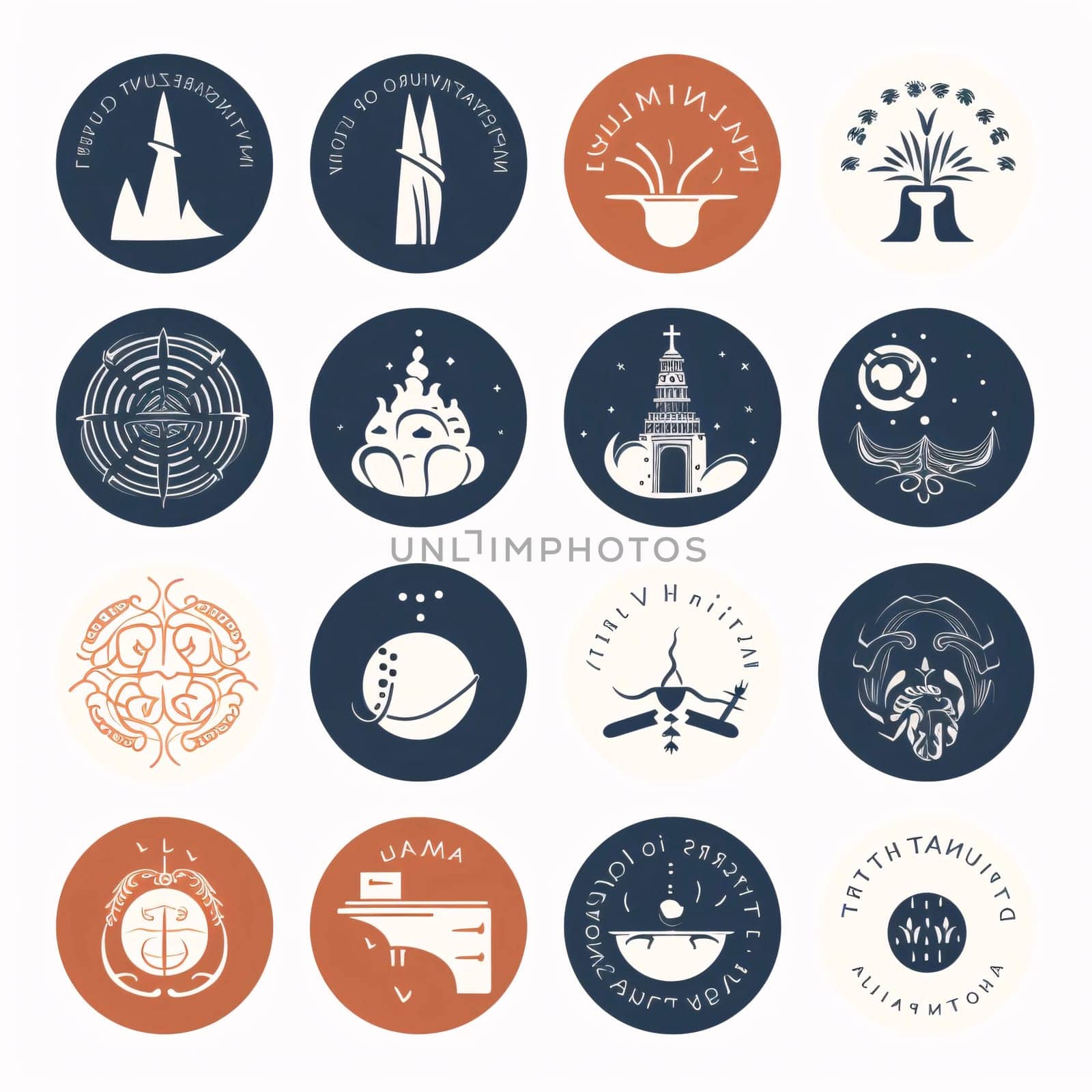 New icons collection: Set of vintage travel and tourism icons and symbols. Vector illustration.
